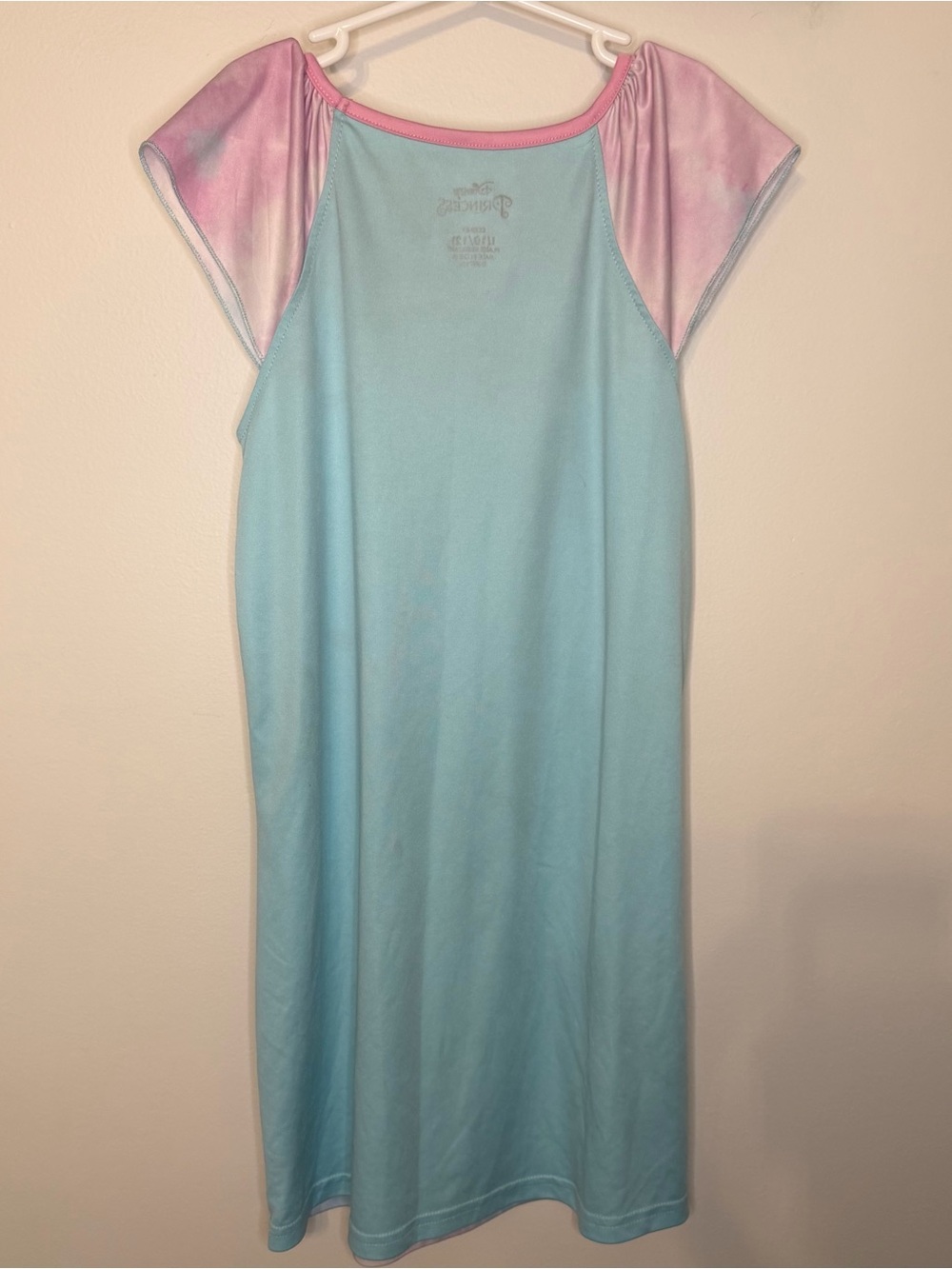 Disney Princess Girls Nightgown Size L 10/12 Rapunzel Tiana Cinderella Jasmine - Picture 2 of 5